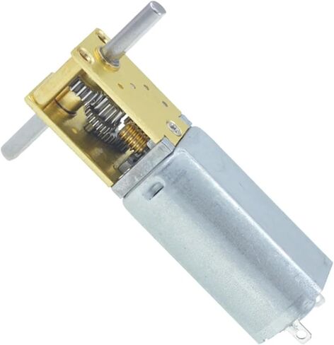 DC 3/6/12V MINI MICRO MECOR GEAR MOTION 4-762RPM 1218-050 WORM GEAR MOTOR SMART ROBOT CAR ELXTRICT MOTER مخفض (12V 136RPM ، عمود واحد) in Kuwait