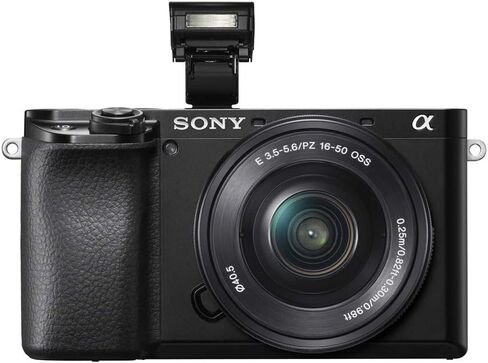 كاميرا Sony a6100 بدون مرآة 4K APS-C، هيكل فقط، حزمة كاميرا ILCE-6100B مع بطارية 2X + حقيبة سفر Deco Gear + بطاقة ذاكرة 64 جيجابايت + مجموعة برامج صور فيديو + ملحقات in Saudi Arabia