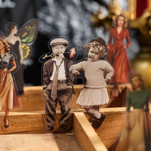 ملصقات سجل قصاصات Alideco 120PCS Figure Figure Scrapbooking Junk Journal Crafts Dercoration Decoration (Modengshidai) in Kuwait