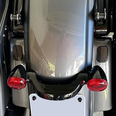غطاء فتحة هوائي لحشو الدراجات النارية مناسب لدراجة Harley Touring Street Glide 2006-2022 Road King Special 2017-2022 Road Glide 2010-2022 أسود in Saudi Arabia