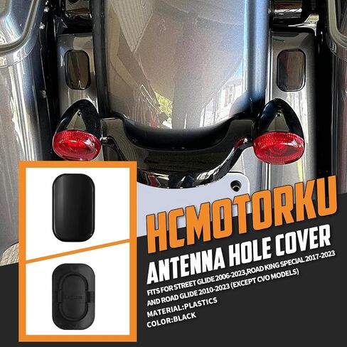 غطاء فتحة هوائي لحشو الدراجات النارية مناسب لدراجة Harley Touring Street Glide 2006-2022 Road King Special 2017-2022 Road Glide 2010-2022 أسود in Saudi Arabia