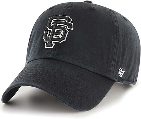 47 MLB Unisex-Adult Alternate Color Clean Up Adjustable Hat Cap - One Size (US, Alpha, One Size, Boston Red Sox Black/White Outline) in Saudi Arabia