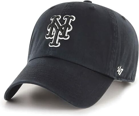 47 MLB Unisex-Adult Alternate Color Clean Up Adjustable Hat Cap - One Size (US, Alpha, One Size, Boston Red Sox Black/White Outline) in Saudi Arabia
