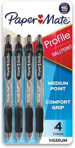 Paper Mate Profile Retractable Ballpoint Pen, 4/Pack in Saudi Arabia