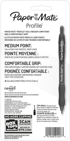 Paper Mate Profile Retractable Ballpoint Pen, 4/Pack in Saudi Arabia