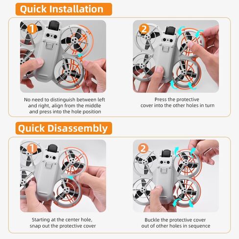 sea jump Protective Cover Suitable for DJI NEO Protective Ring Handheld Drone Blade Protection Cover Anti-Collision Ring Protection Bracket Accessories (Gray) in Saudi Arabia
