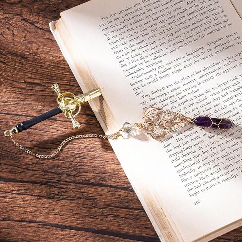 Dragon Sword Bookmark Gift - Fantasy Fourth Wing Book Mark for Reading Novel Lovers Men Boys Funny Cool Unique Metal Page Markers for Reader Birthday Students Teacher School Accessories in Saudi Arabia