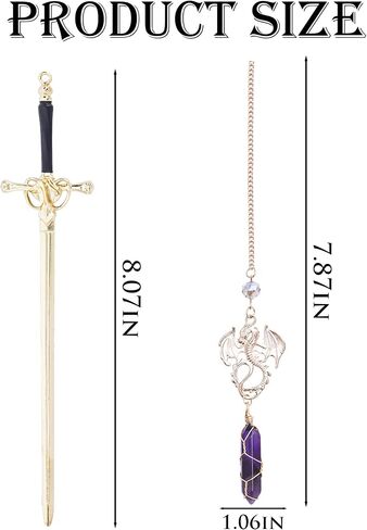 Dragon Sword Bookmark Gift - Fantasy Fourth Wing Book Mark for Reading Novel Lovers Men Boys Funny Cool Unique Metal Page Markers for Reader Birthday Students Teacher School Accessories in Saudi Arabia