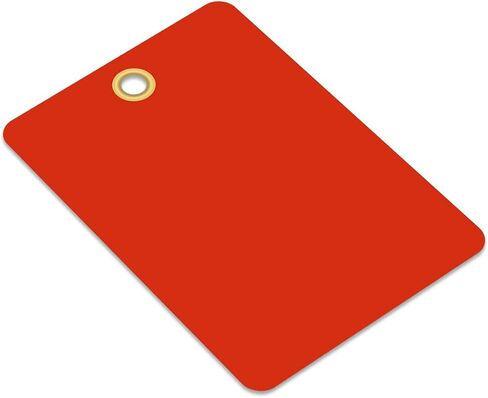 SmartSign Red Duty Duty Plastic فارغ العلامة | 2.5 "× 3.5" 15 ميل فينيل علامات مقاومة للدموع ، حزمة من 25 ، مصنوعة في الولايات المتحدة الأمريكية in Kuwait