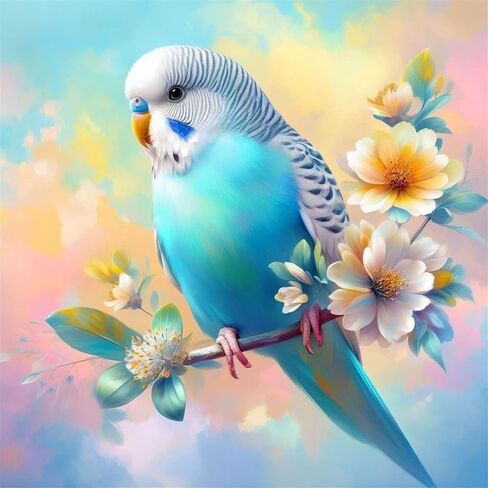 Hestarcul DIY Bird Diamond Art Kits for Adults,5D Diamond Painting Kit for Beginner,Full Round Gem Art Paint by Diamond for Home Wall Decor,Gift for Adult. in Saudi Arabia