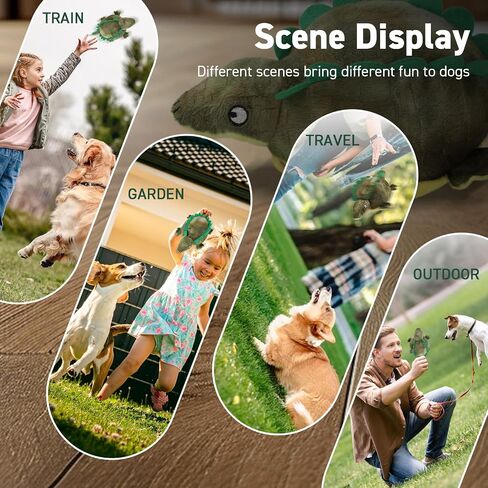 QDAN Interactive Dog Toys, Dog Soccer Ball with Straps, Dog Toys to Keep Them Busy, Remote Control, Jumping Balls with Recording and Music Modes for Small Medium Large Pet in Saudi Arabia