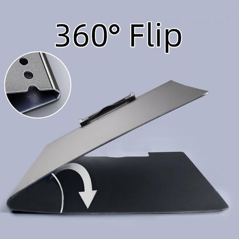 A4 Clipboard with Cover, Foldable Clipboard with Two Clips File Document Organiser Business, Office, Restaurant in Saudi Arabia