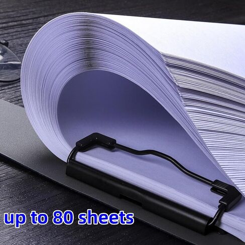 A4 Clipboard with Cover, Foldable Clipboard with Two Clips File Document Organiser Business, Office, Restaurant in Saudi Arabia