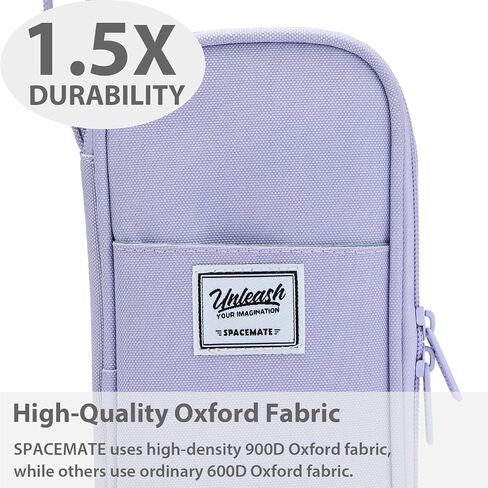 Pencil Case Pouch Box Bag School Supplies Girls Boys Kids, Cute Preppy Stuff Large Big Capacity Aesthetic Pen Organizer, Back to College Stationary, Purple, Stylish Stlye, 1800ml in Kuwait