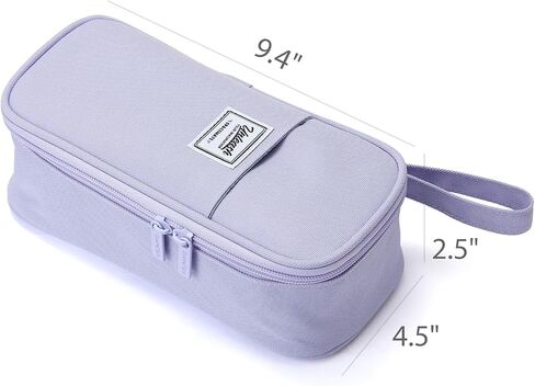 Pencil Case Pouch Box Bag School Supplies Girls Boys Kids, Cute Preppy Stuff Large Big Capacity Aesthetic Pen Organizer, Back to College Stationary, Purple, Stylish Stlye, 1800ml in Kuwait