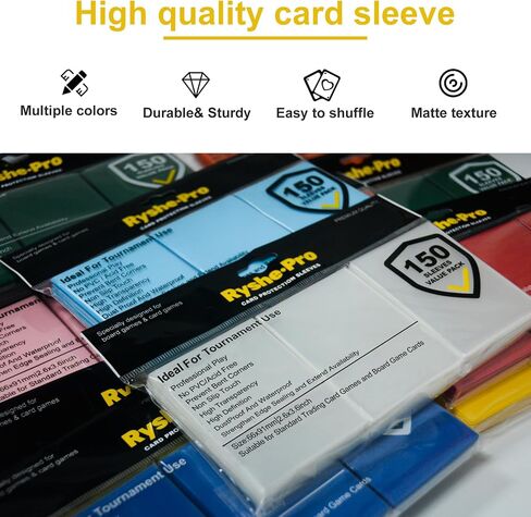 Premium Card Sleeves, 150 Sleeves 2.6''x3.6''(66x91mm) Compatible with Standard Sized Trading Card, Fit for MTG PTCG Game Card, Baseball Card, Sport Card (Pink) in Saudi Arabia