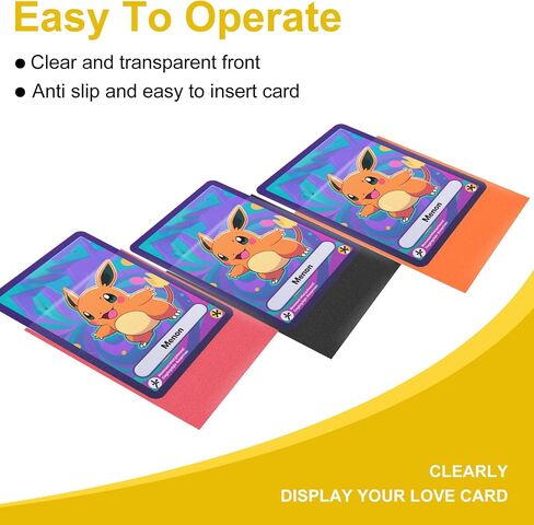 Premium Card Sleeves, 150 Sleeves 2.6''x3.6''(66x91mm) Compatible with Standard Sized Trading Card, Fit for MTG PTCG Game Card, Baseball Card, Sport Card (Pink) in Saudi Arabia