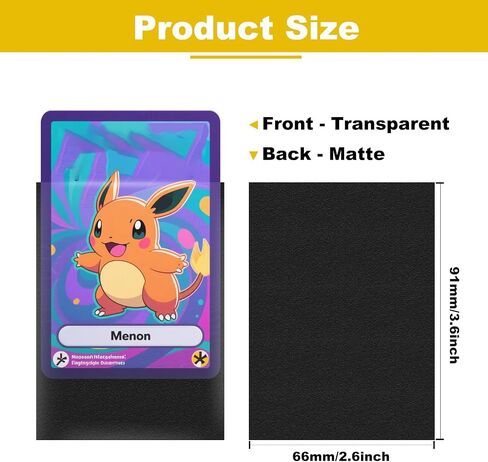 Premium Card Sleeves, 150 Sleeves 2.6''x3.6''(66x91mm) Compatible with Standard Sized Trading Card, Fit for MTG PTCG Game Card, Baseball Card, Sport Card (Pink) in Saudi Arabia