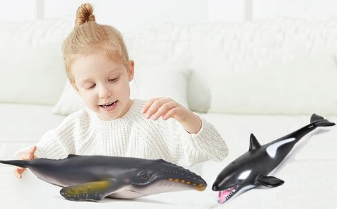 Simulated Sea Animal Toys for Kids Big Ocean Animals Toys 12 Inch Large Size Ocean Sea Marine Animal Figures Soft Filled Rubber Sea Educational Toys/Great White Shark in Saudi Arabia