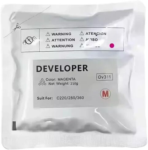 DV311 Developer Powder Compatible for C220 C360 C280 210g Bag CMYK 1 Piece(M-210g) in Saudi Arabia