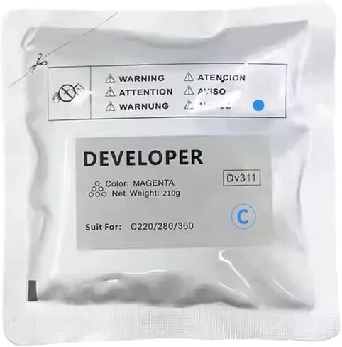 DV311 Developer Powder Compatible for C220 C360 C280 210g Bag CMYK 1 Piece(M-210g) in Saudi Arabia