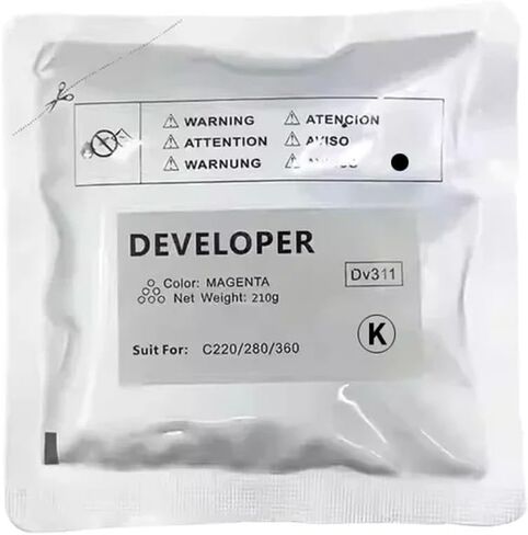 DV311 Developer Powder Compatible for C220 C360 C280 210g Bag CMYK 1 Piece(M-210g) in Saudi Arabia