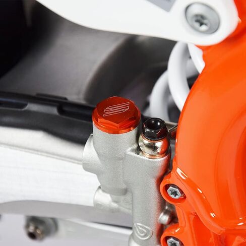 غطاء غطاء سائل خزان الفرامل الخلفية متوافق مع YAMAHA 65 125 250 450 YZ YZX YZF WR WRF WRX XT TRICKER 03-24 - أزرق in Saudi Arabia