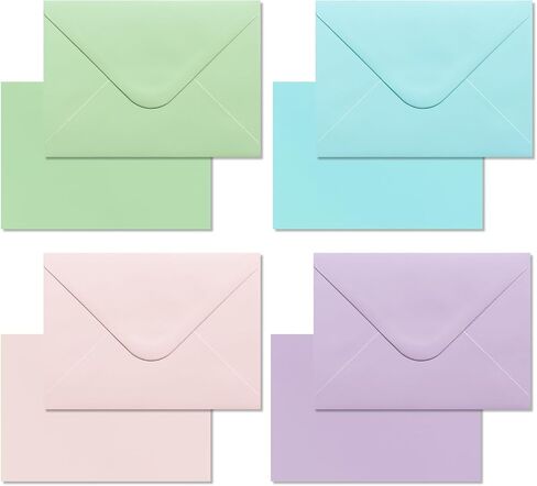 30 Pack Blank cards and envelopes,A7Self-Adhesive Envelopes with aestheticsFold Cards 5x7 for Wedding, GreetingCards, Baby Shower, Letter Mailing.(Dreamy Pastel Tones) in Saudi Arabia