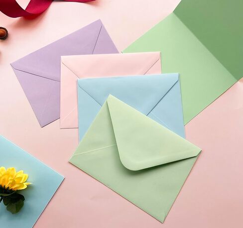 30 Pack Blank cards and envelopes,A7Self-Adhesive Envelopes with aestheticsFold Cards 5x7 for Wedding, GreetingCards, Baby Shower, Letter Mailing.(Dreamy Pastel Tones) in Saudi Arabia