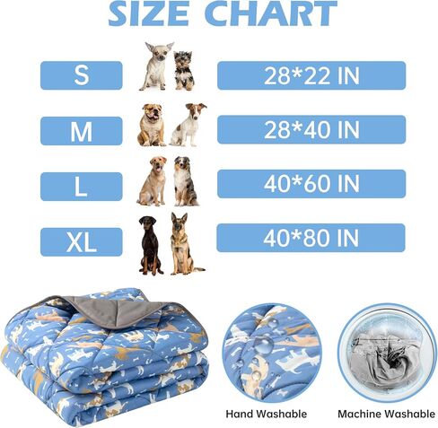 Dog Cooling Mat, Cat Self Cool Ice Pads,Lightweight Pet Pad Blanket Bed Cover,Puppies Summer Cool Tech Fabric,Washable Dog Sleeping Mat for Home & Outdoor,Keep Cooling for Pets in Kuwait