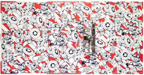 Grupo Erik Lever Arch File - Marvel Captain America | منظم الملفات 11 × 12.6 بوصة - 28 × 32 سم المجلدات للأعمال الورقية A4 ، رنين Binder A4 | هدايا Marvel ، Marvel Stationery in Saudi Arabia