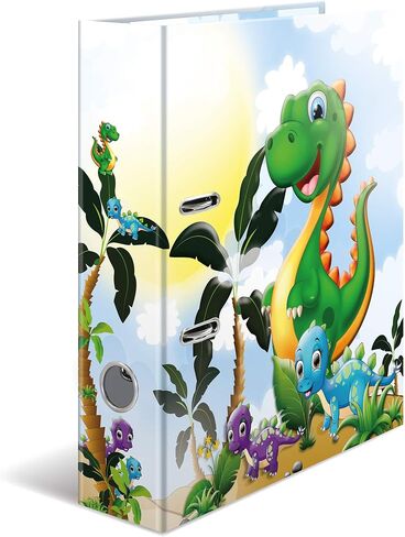 HERMA Lever Arch File Kindergarten with Dinos Motif, A4, 70 mm Spine, with Inner Print, 1 Folder in Saudi Arabia