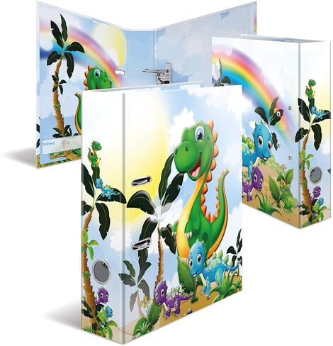 HERMA Lever Arch File Kindergarten with Dinos Motif, A4, 70 mm Spine, with Inner Print, 1 Folder in Saudi Arabia