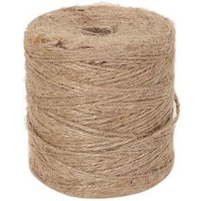 984 Feet Jute Twine String 1mm Natural Thin Twine for Crafts Gardening Garden Plant Gift Wrapping Art Decoration Packing Material Christmas Twine (2 ply)