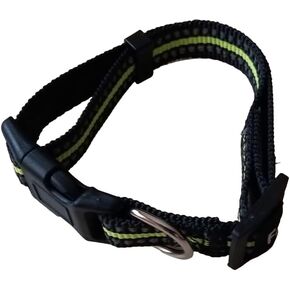 Reflective Dog Collar, Soft Nylon Reflective Collar with Quick Release Buckle for Small and Medium Dogs. (Medium)