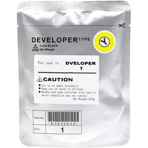 1PCS DV313 DV 313 Developer Powder Compatible with C308 C368 C458 C558 C658 C258 308 368 458 558 CMYK(DV313-Yellow)