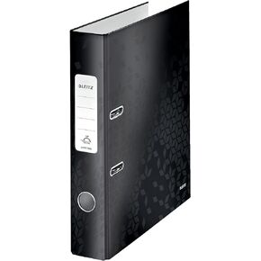 Leitz A4 Lever Arch File, Black, 50 mm Spine Width, Wow Range, 10060095