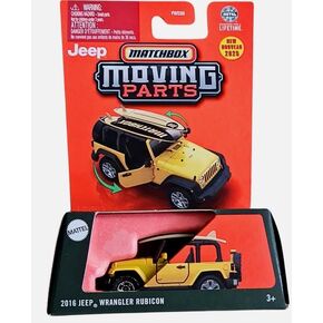 Matchbox Moving Parts 2016 Jeep Wrangler Rubicon, Yellow