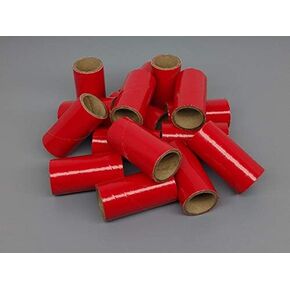 25pc Red 37mm Fireworks أنابيب الورق المقوى الجدار الثقيلة 1/4 stick1 × 2-1/2 "x 1/8"