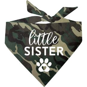 Little Sister Family Matching Dog Bandana (218 Hot Pink, OS)
