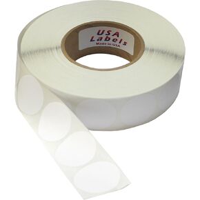 Wafer Tab Seals - Roll of 2,500 (White Non-Perforated)