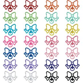 26Pcs Round Keychain Spray Painted Alloy Spring Gate Ring Colorful Snap Hooks O Rings Buckles for Bag Purse Strap Keychain DIY Crafts Findings 13 Colors