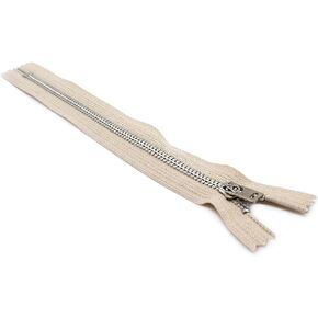 #5 Aluminum Jeans/Pants Beige Medium Weight YKK Zippers - Color Beige #573 - Choose Your Length - Made in The United States (1 Zipper Per Pack) (5" Inches)