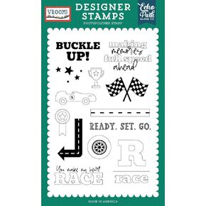 Echo Park Paper Vroom: Buckle Stamp Set, Various