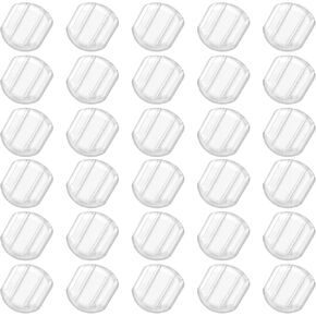 30 Pcs Earring Back Pads Clear Clip-on Earring Backs Rubber Soft Clear Silicone Earrings Back Silicone Comfort Earrings Cushions Clip on EarringConverter Kit