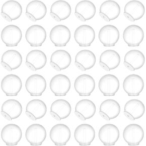 100 PCS Soft Clear Silicone Earring Backs Rubber Earring Backs for Studs Secure Locking Impenetrable Spherical Earrings Hoops Stopper Replacement for Women