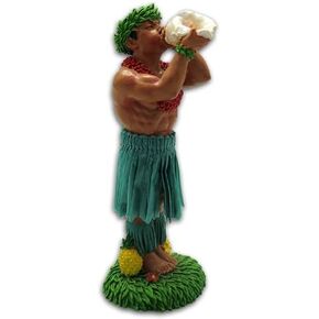 KC Hawaii Man w/Conch Shell Dashboard Doll