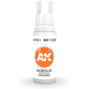 AK Interactive 3rd Gen Acrylic White Grey 17ml