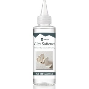 Premium Polymer Clay Softener – Revive Hardened Clay, Enhances Flexibility & Adhesion, Adds Shine After Baking, Ideal for Ceramic Artists, Teachers & DIY Craft Lovers (120ml)