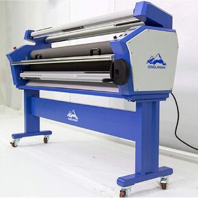 US Stock 63in 1600mm Full-auto Wide Format Laminator Heat Assisted Large Format Cold Laminating Machine with Stand